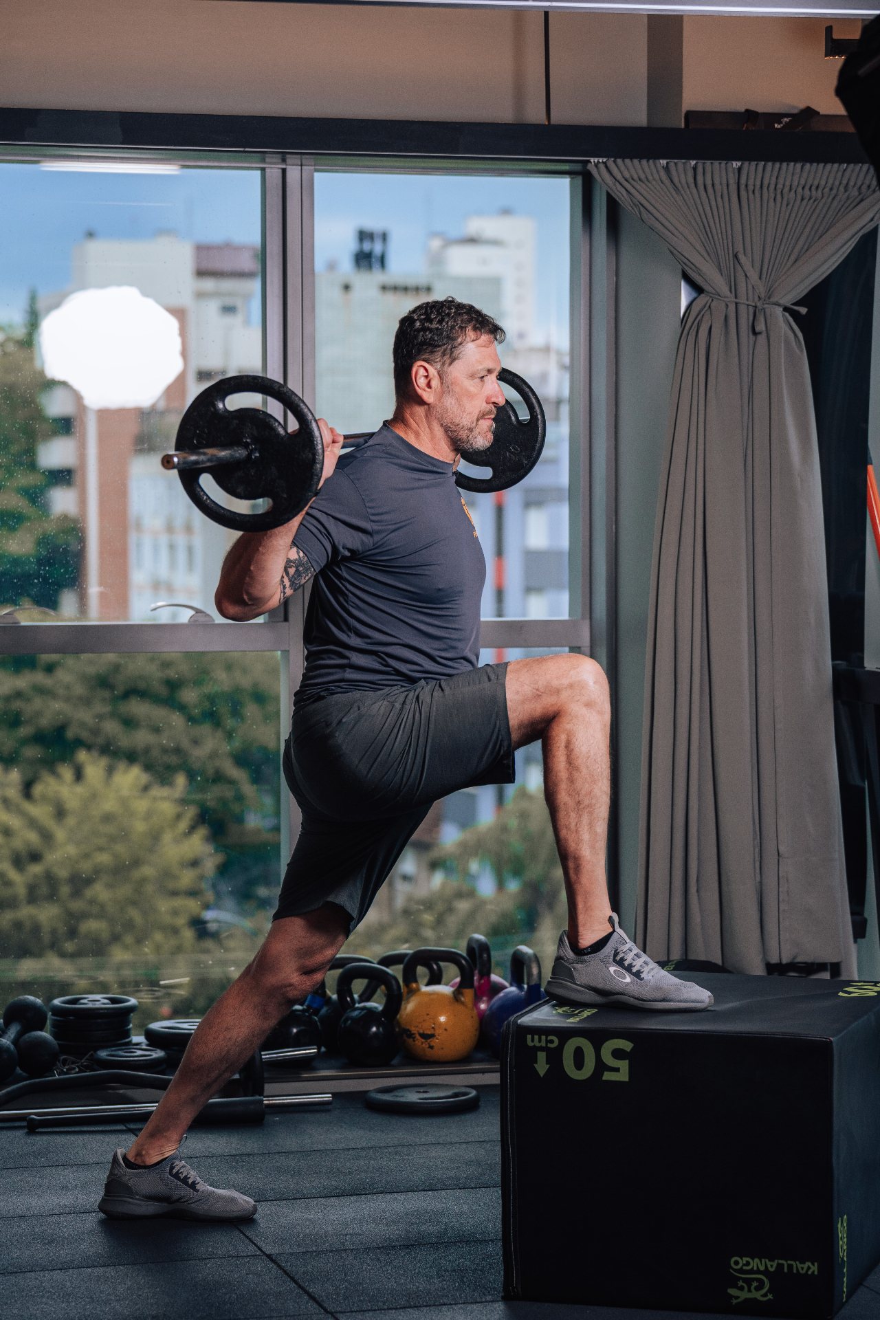 Profissional Fortius conduzindo treino.